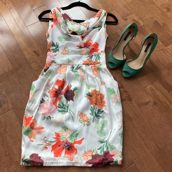 ZARA peep toe green suede heels - Picture 2 of 11